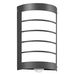 Udend�rs wall luminaire lang, halvrund, med bev�gelsesdetektor E27 IP44, antracit