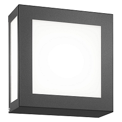 Udendørs wall luminaire 22 x 22 firkantet E27 IP44, antracit