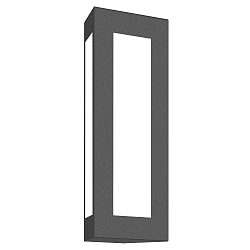 Udendørs wall luminaire TRAPEZ 1-fold, firkantet E27 IP44, antracit