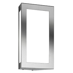 Udendørs wall luminaire AQUA LONG lang E27 IP44, rustfrit stål børstet