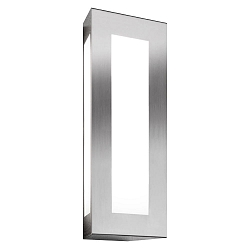 Udendørs wall luminaire TRAPEZ 1-fold, firkantet E27 IP44, rustfrit stål
