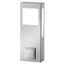 Udend�rs stativlampe AQUA PAULO 40CM POWER lille, firkantet 2G11 IP44, rustfrit st�l 