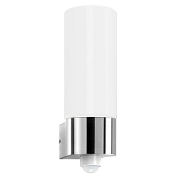 Udend�rs wall luminaire AQUA WALL cylindrisk E27 IP44, rustfrit st�l b�rstet