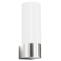 Udendørs wall luminaire AQUA WALL Kubusform E27 IP44, rustfrit stål børstet