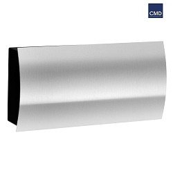 Newspaper compartment  curved from stainless steel, IP44, height 16cm, brushed