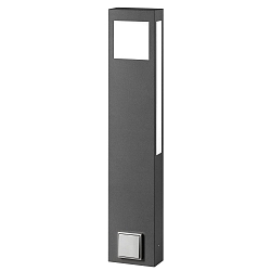 Udend�rs stativlampe AQUA PAULO POWER firkantet, med stikkontakt 2G11 IP44, antracit 