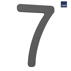 House number 7 anthracite, height 16cm