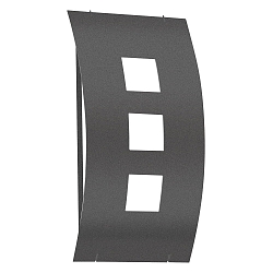 Udendørs wall luminaire AQUA TOMA konveks E27 IP44, antracit