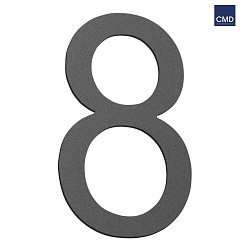 House number 8 anthracite, height 16cm
