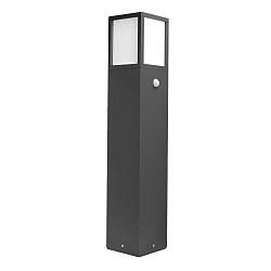 Udend�rs stativlampe firkantet, med sensor, 3-polet E27 IP54, antracit