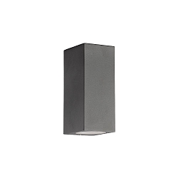 Udendørs wall luminaire up / down, firkantet GU10 IP65, antracit