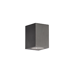 Udendørs wall luminaire down, firkantet GU10 IP65, antracit
