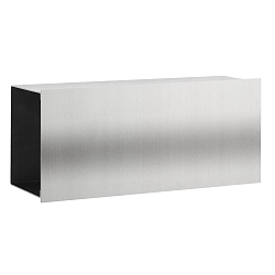 Avisholder 2_fach firkantet, lige, rustfrit st�l