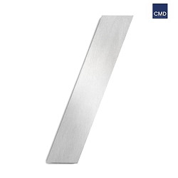 House number extension / from brushed stainless steel, height 25cm