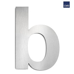 House number extension b from brushed stainless steel for numbers, height 25cm