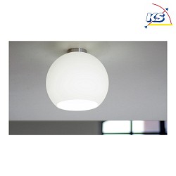 Ceiling luminaire BALL, E27, IP20, opal white matt
