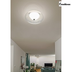 ceiling luminaire BLOO IP20, crystal clear, mat, opal white dimmable
