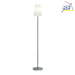Floor lamp CONO, E27, IP20, opal white matt