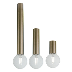 Loftlampe TUBUS 12 E27 IP20, bronze d�mpbar