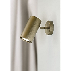 Spot TUBUS drejelig, vipbar GU10 IP20, b�rstet bronze d�mpbar