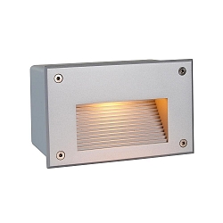 Indbygningslampe SIDE II V�glampe, 220-240V AC / 50-60Hz, G9, IP65, 40W, s�lv mat
