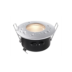 Kapego Loftmonteringsring, sp�nding konstant, 12V AC / DC, GU5.3 / MR16, 35W, s�lv mat