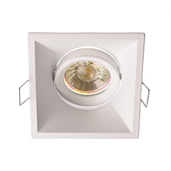 Loftmonteringsring ARKTUR, FIRKANTET, 12V DC, GU5.3 / MR16, maks. 50W, 30� vipbar