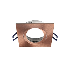 Indbygnings loftlampe SAMSOLA firkantet, svingbar GU10 / GU5.3, kobber d�mpbar