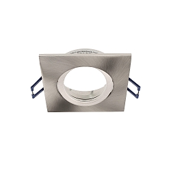 Indbygnings loftlampe SAMSOLA firkantet, svingbar GU10 / GU5.3, a�lv b�rstet d�mpbar