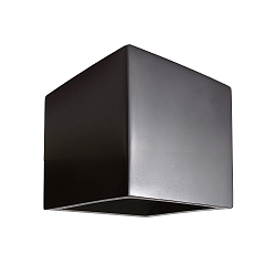 V�glampe CUBE up / down, Kubusform G9 IP20, sort d�mpbar