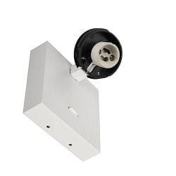 L�selampe CAN TILT SQUARE BASE MIX'N MATCH 1/3 firkantet, med afbryder, uden sk�rm, kardanisk drejning GU10 IP20, hvid 
