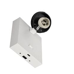 L�selampe CAN TILT SQUARE USB BASE MIX'N MATCH 1/3 firkantet, med afbryder, uden sk�rm, med USB-opladningsfunktion