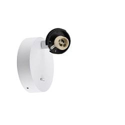L�selampe CAN TILT ROUND BASE MIX'N MATCH 1/3 rund, med afbryder, uden sk�rm, kardanisk drejning GU10 IP20, hvid 