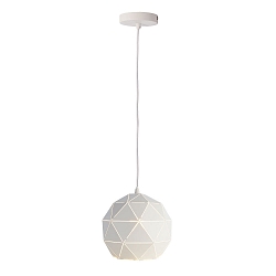 Pendel ASTEROPE RUND 250, E27, hvid mat