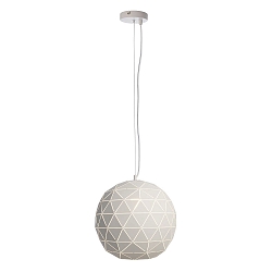 Pendel ASTEROPE RUND 400, E27, hvid mat