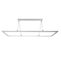 Pendel LED PANEL firkantet IP40, hvid aluminium d�mpbar