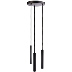 Pendel SLIM DIM 3-flammer, rund, UGR < 19 IP20, kulsort d�mpbar