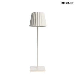 battery table lamp SHERATON II dimmable IP54, white dimmable