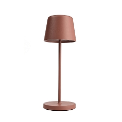 Batteri bordlampe CANIS MINI CCT Switch, med touch-d�mper, uden oplader IP65, mat, terracotta d�mpbar