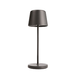 Batteri bordlampe CANIS MINI CCT Switch, med touch-d�mper, uden oplader IP65, m�rkegr�, mat d�mpbar