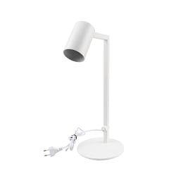 Bordlampe CAN TILT med stik, omskiftelig, kardanisk drejning GU10 IP20, hvid 