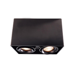 Loftlampe MONA II, 50W, 2x GU10, 220-240V, IP20, sort