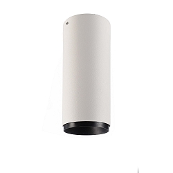Downlight LUCEA 10 stiv, overflademonteret version, CCT Switch IP20, gennemsigtig, trafik hvid d�mpbar