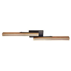 Loftlampe MADERA lampe af tr� IP20, brun, sort d�mpbar