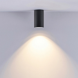 Downlight CAN BATH cylindrisk, stiv GU10 IP44, sort