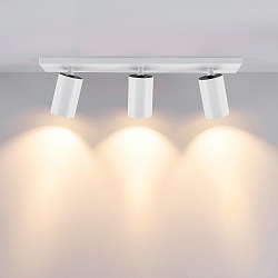 Loftlampe CAN TILT SQUARE 48CM 3-flammer, firkantet, kardanisk drejning GU10 IP20, hvid