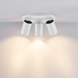 Loftlampe CAN TILT ROUND � 25CM 3-flammer, rund, kardanisk drejning GU10 IP20, hvid