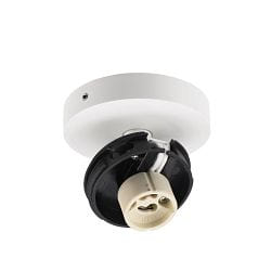Loftlampe CAN TILT ROUND BASE � 8CM MIX�N MATCH 1-flamme, rund, uden sk�rm, kardanisk drejning GU10 IP20, hvid