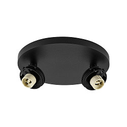 Loftlampe CAN TILT ROUND BASE � 20CM MIX�N MATCH 2-flammer, rund, uden sk�rm, kardanisk drejning GU10 IP20, sort