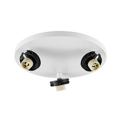 Loftlampe CAN TILT ROUND BASE � 25CM MIX�N MATCH 3-flammer, rund, uden sk�rm, kardanisk drejning GU10 IP20, hvid